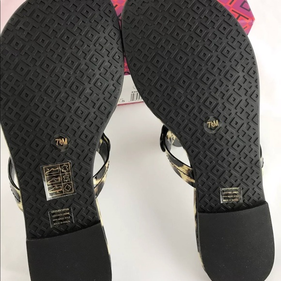 Tory Burch Miller Sandals Thong Flip Flop leopard - Picture 7 of 8
